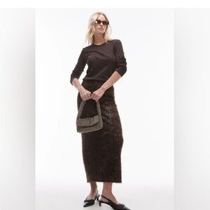 Topshop tinsel skirt